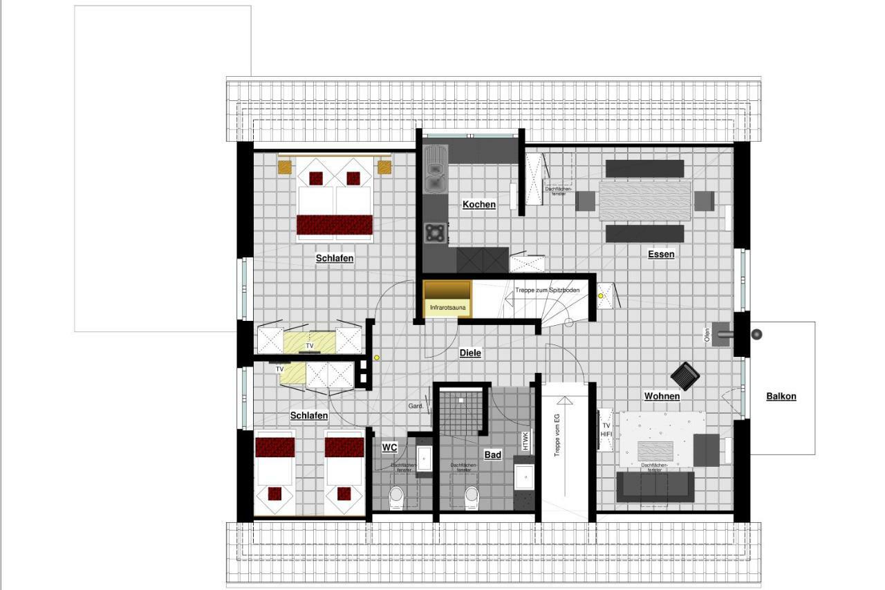 Ferienwohnung Dat Witte Hus 2 Büsum Exteriör bild